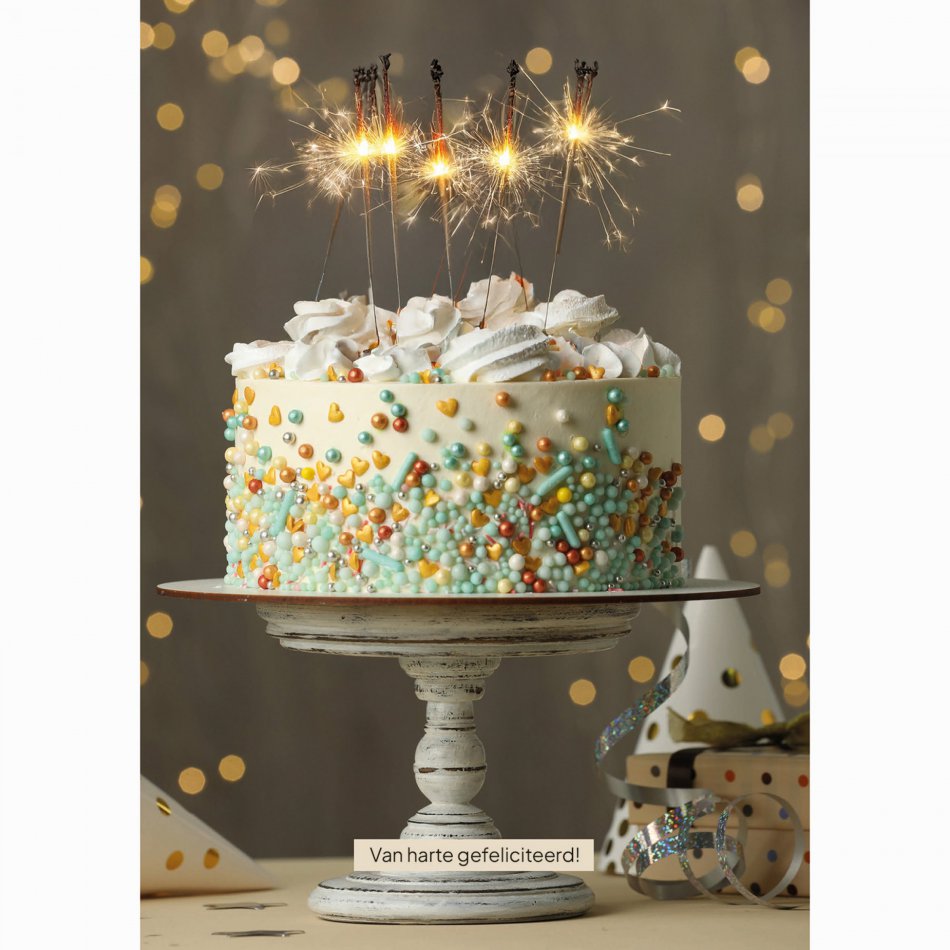 Verjaardag Van Harte Gefeliciteerd Taart