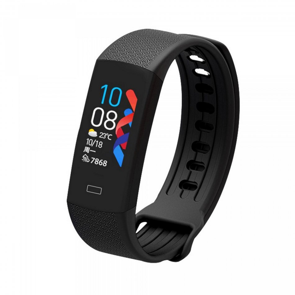 Fit watch smartfuncties+temp Bluetooth Android/IOS Zwart