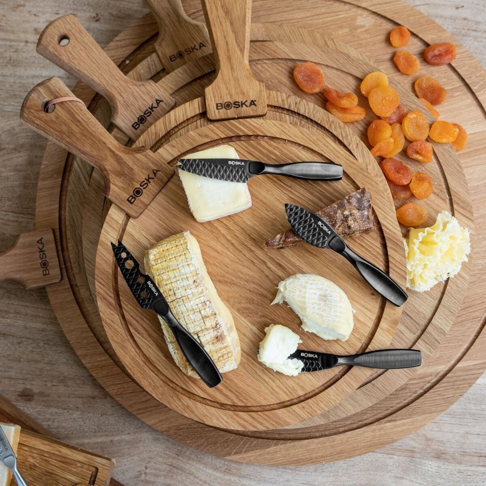 Cheese Knife Set Small Monaco+ Black